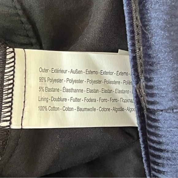 Anthropologie | Traffic People NWT Boyfriend Blazer Navy Blue Large Corduroy - Picture 10 of 15